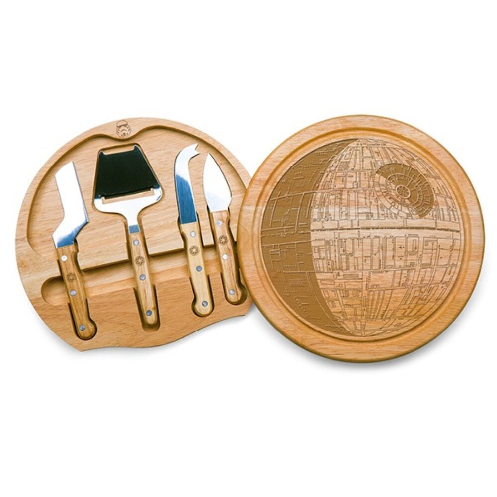 NWT Star Wars Death Star Cheese Board & Knife Set